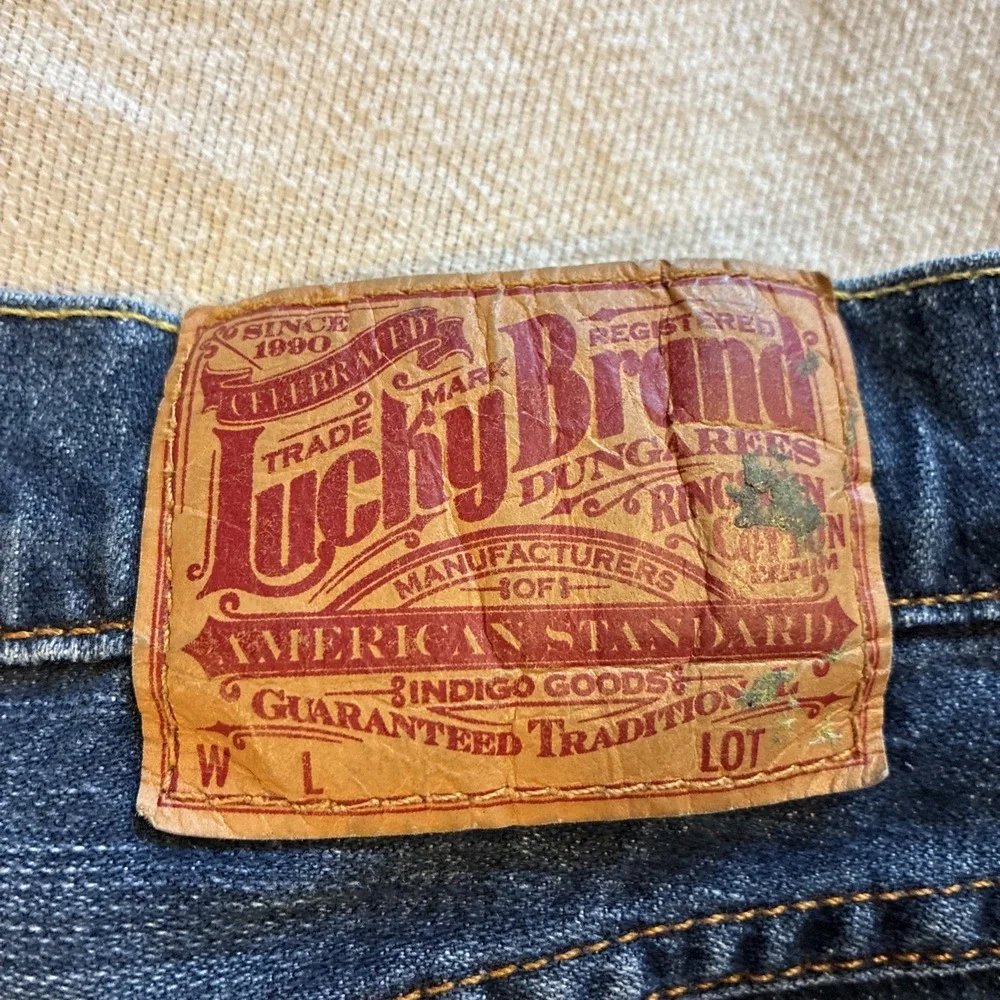 Vintage Women's Jeans Lucky Brand 6/28 Blue Easy Rider Straight USA Button Fly - Picture 12 of 12